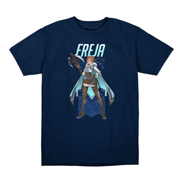Overwatch T-Shirt Freja - Vue de face Version Bleu marine